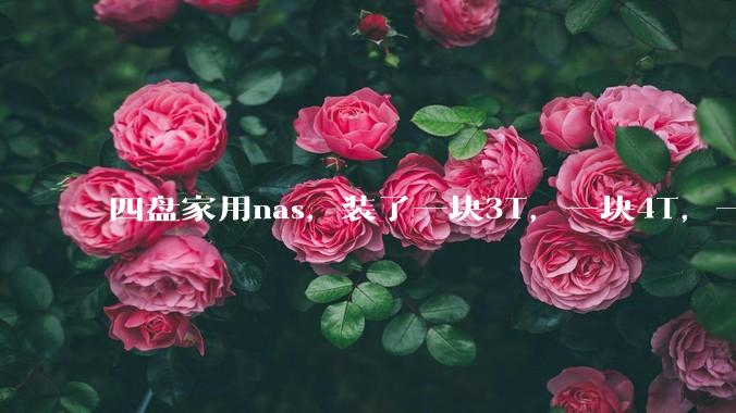 四盘家用nas，装了一块3T，一块4T，一块8T，一块16T机械硬盘，不再买新盘，该怎样组RAID？